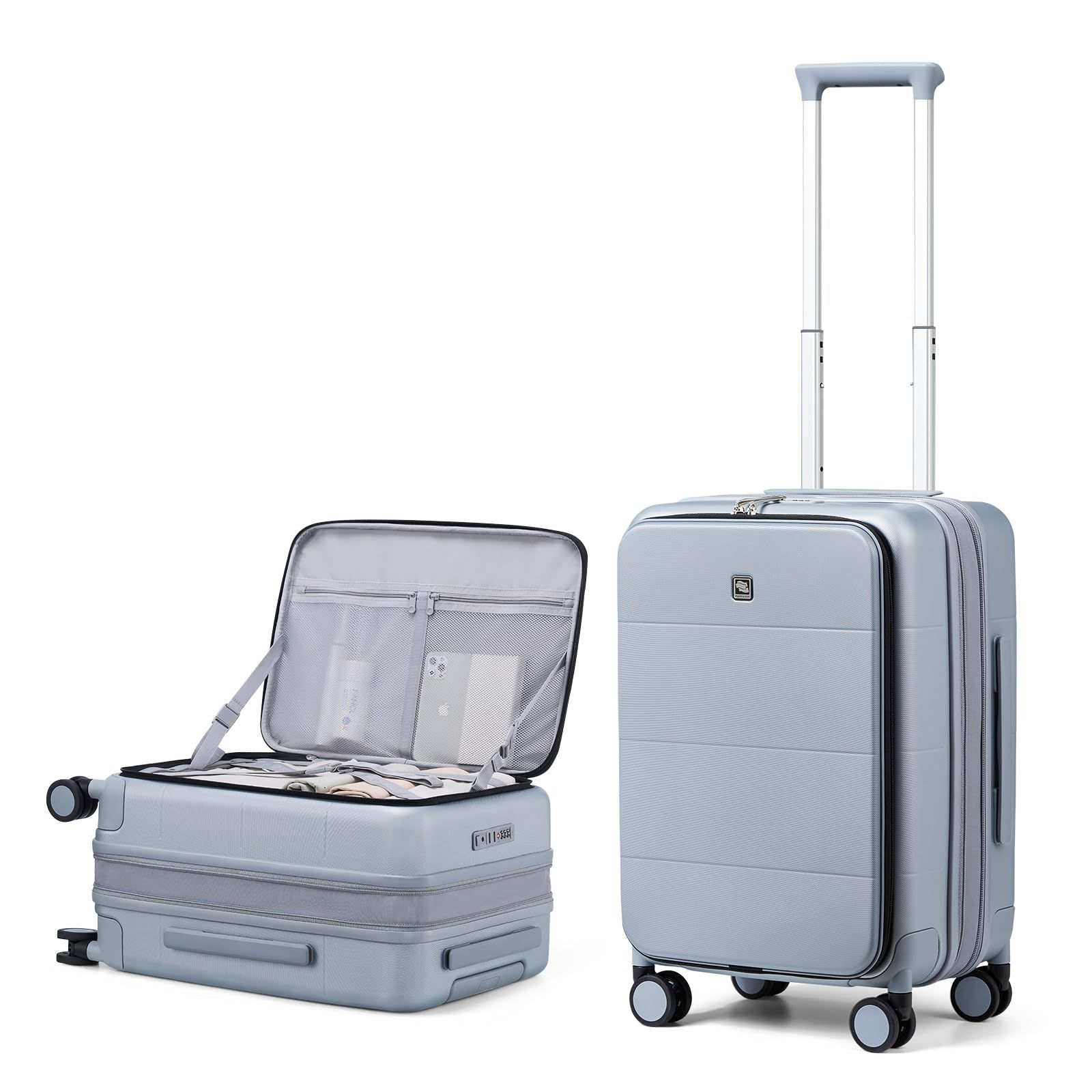 Hanke Hardside Expandable Carry On Luggage, 20 Inch Top Opening Trunk Luggages