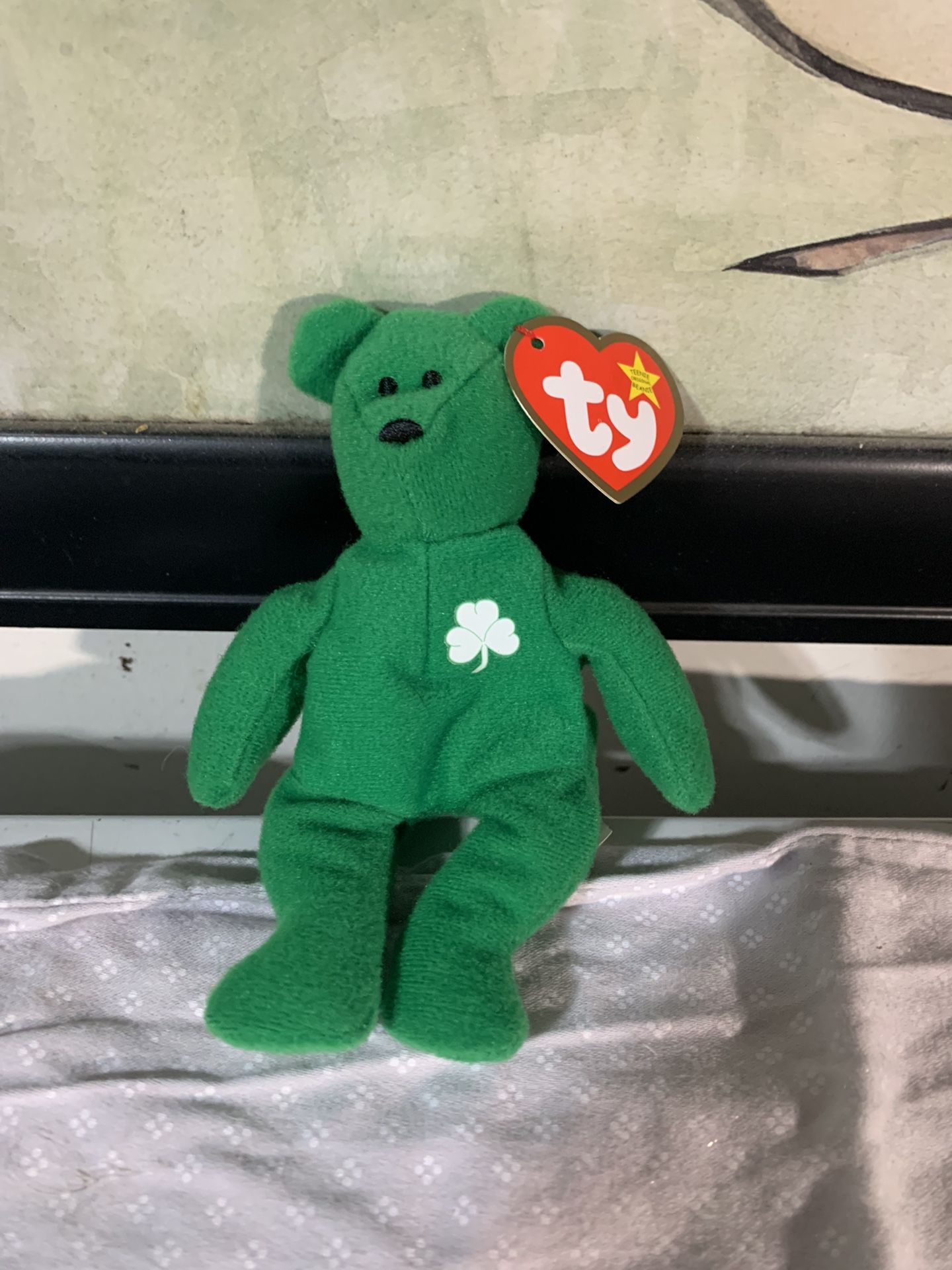 St Patricks beanie baby 