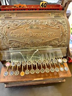 George Doerrlinger Antique National Cash Register