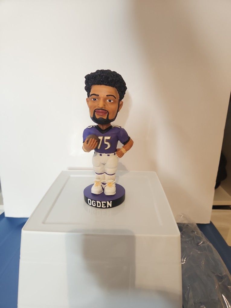 Baltimore Ravens Jonathan Ogden #75 Bobblehead NFL O-Line Tackle Football