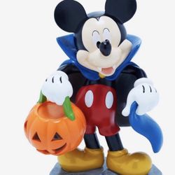 Disney Mickey Mouse Vampire Halloween Light-Up Garden Statue 10” tall