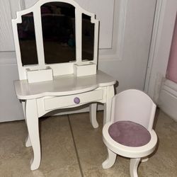 Journey Girls American Girl Wooden Vanity - Color: Purple