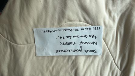 Massage and Acupuncture gift card
