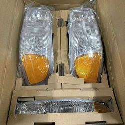 #HL-0154P-AMCH-OE Chrome Amber Headlights  for 04-08 F150 / 06-08 Mark LT $60