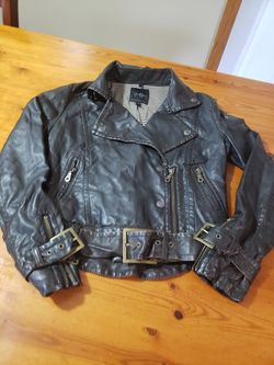 Faux leather jacket XS