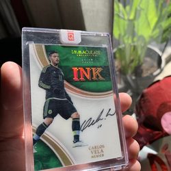 Panini ink immaculate collection Mexico Carlos vela autograph /65