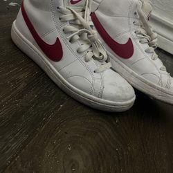 Nike Blazer Mid Sneaker White &Pink Size 7