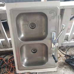 double stainless steel sink/Lava manos De Acero Inoxidable Doble