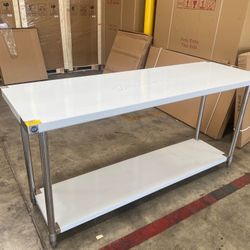 All Stainless Steel Table NSF 72W x 24D x34H inches
