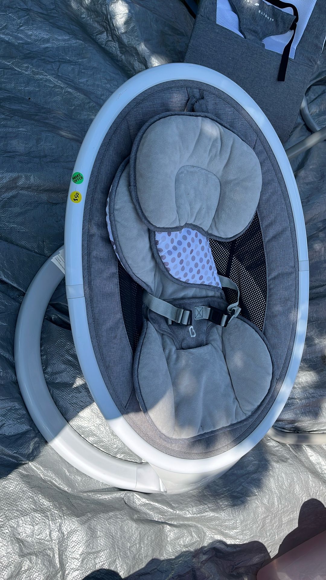 munchkin baby swing with remote and cord