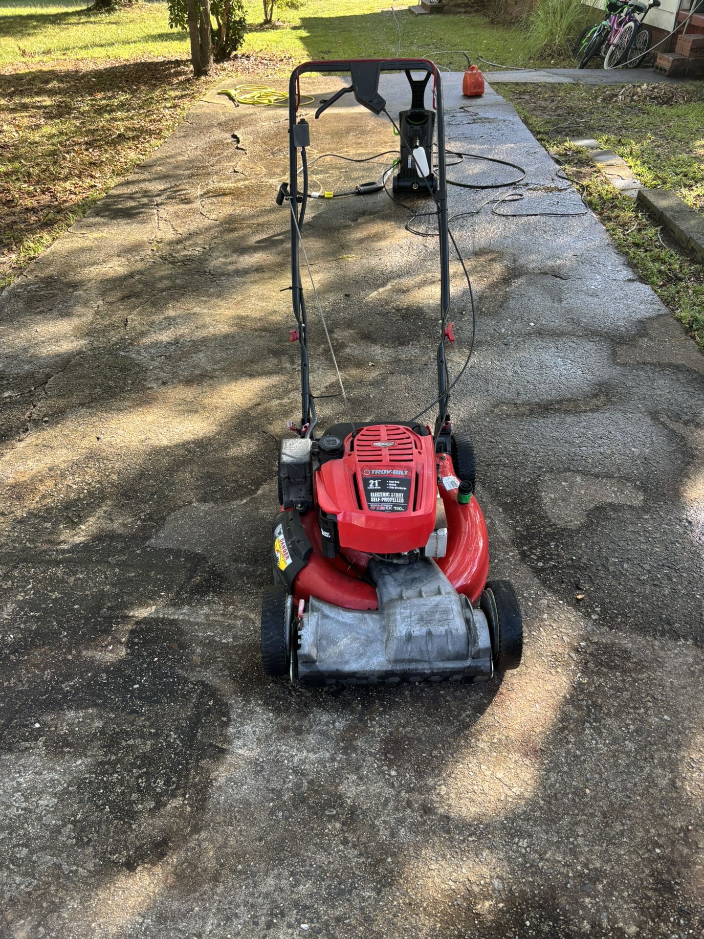 Troy Bilt 21” Electric Start Self Propelled Mower