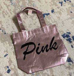Pink tote bag