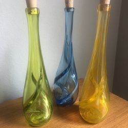 Glass Blown Glass Vase 