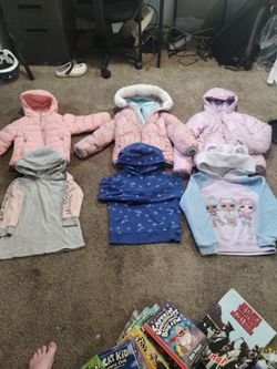 Girl's Outerwear Lot sizes 4-8, 6pcs