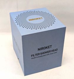 NIROKET Filtered Shower Head - High-Pressure Showerhead with Water Filter System