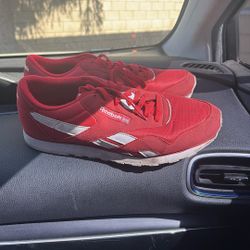 red reeboks 