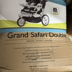 New - grand safari double jogger