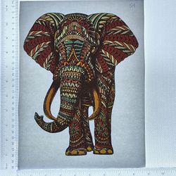 Iron On Heat Transfer  Good For T-shirts Sweaters Jackets T Shirt Design Size Is About 10x9 Elephant  #54