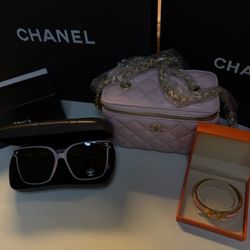 Bag, Sunglasses, Bracelet 