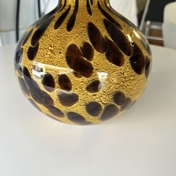 Vintage Speckled glass Vase