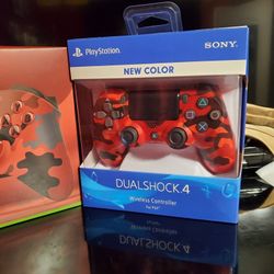 NEW PS4 Controller Red Camo