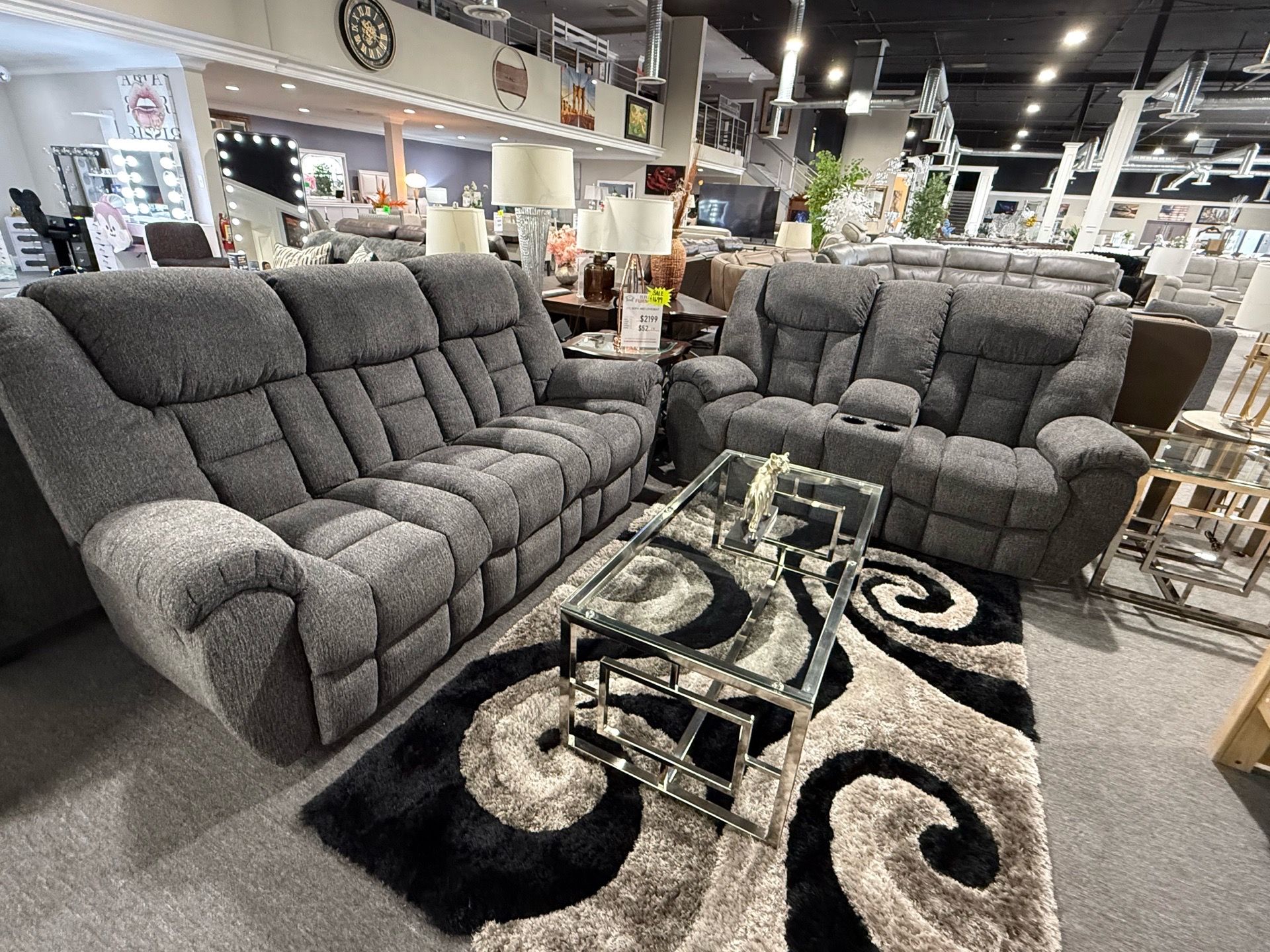 2 PC REC. SOFA AND LOVESEAT