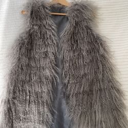 100% Tibetan Lamb Fur Vest Sz M