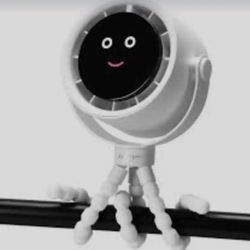 White Digital Octopus Tripod Fan