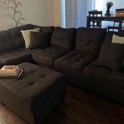 Black L Shaped couch