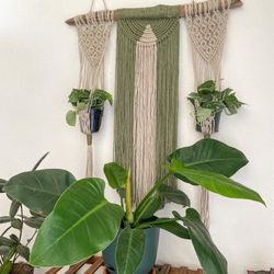 Macrame Wall Hanger Plant Hanger 