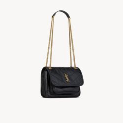 YSL NIKI BABY IN VINTAGE LEATHER,  Made in Italy