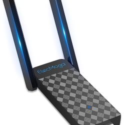 USB WiFi Adapter, ElecMoga 1300Mbps Wireless Network Adapter Dual Band 5GHz/2.4GHz WiFi Dongle USB 3.0 5dBi Antenna WiFi Adaptor for Desktop PC, Suppo