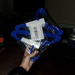 Baby Hangers for Kids Clothes - Pack of 20 Durable Plastic Kids Hangers for Nursery - 11.75 Inch Blue Childrens Hangers - Great as Toddler or Infant C