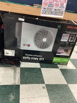 LG 18,000 BTU Mini Split Inverter HVAC System - Heating & Cooling, 230V, KUSAH181A