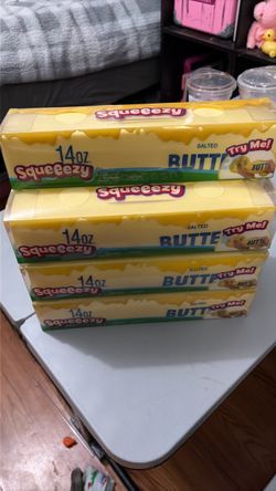 Squeeezy 14 oz butters lot of 7