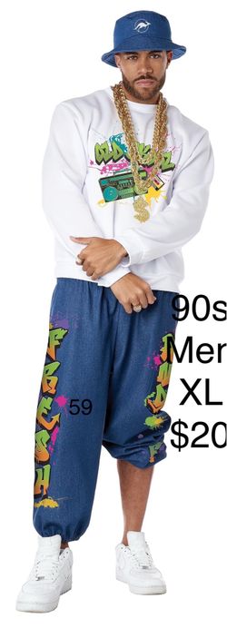 Men’s 90s Rap Costume Halloween XL