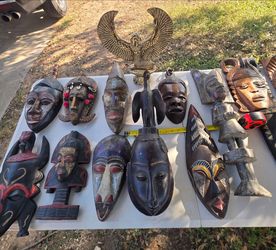 African Carved Wooden Masks Collection
