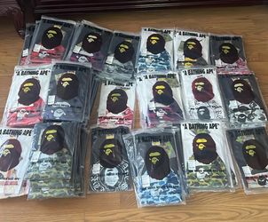 Bape, essential shirts and shorts