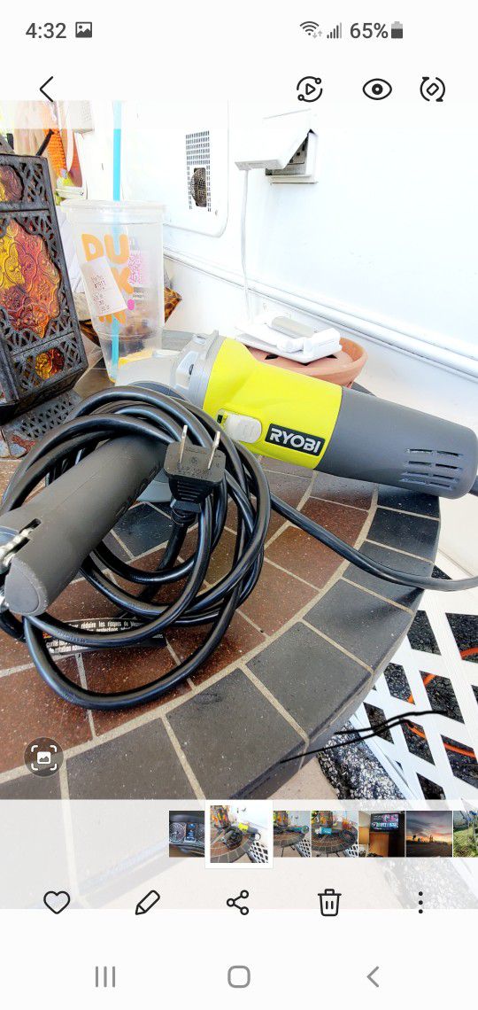 ryobi 4½ angle grinder very good condition as pictured 