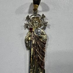 10KYG SAN JUDAS PENDANT 2.9GRAMS