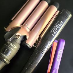 Flat Irons And Crimpers For Sale.