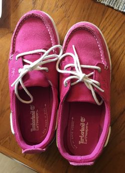 Kids Timberland pink shoes used only couple times! Size 2.5