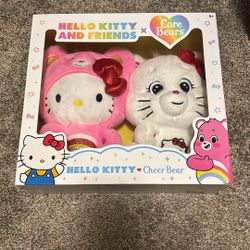 Hello Kitty X Care Bears Plushies 
