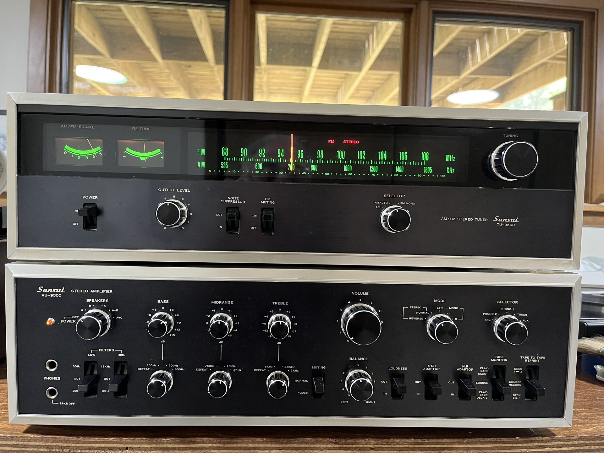 Sansui AU-9500 Integrated Amp W/Matching TU-9500 Tuner
