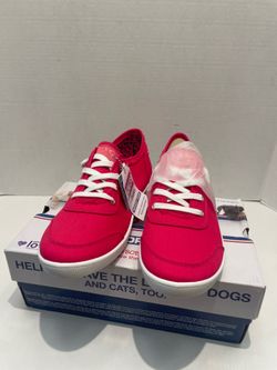 Skechers BOBS Shoes Womens Size 11 Red Canvas Memory Foam Sneakers