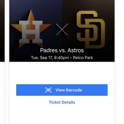 2 Padre Tickets For Sale 