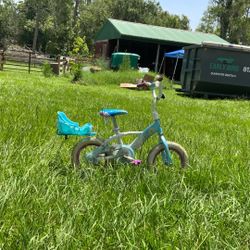 Blue Elsa kids bike