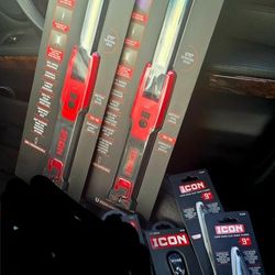 Icon Led 1000 L , 1/4' Flex  Ratchet, Long Nose Slip Joint Pliers