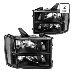 07-13 GMC Sierra Headlights
