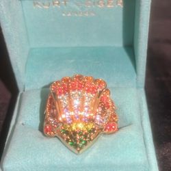 Kurt Geiger Multicolor Eagle Ring 